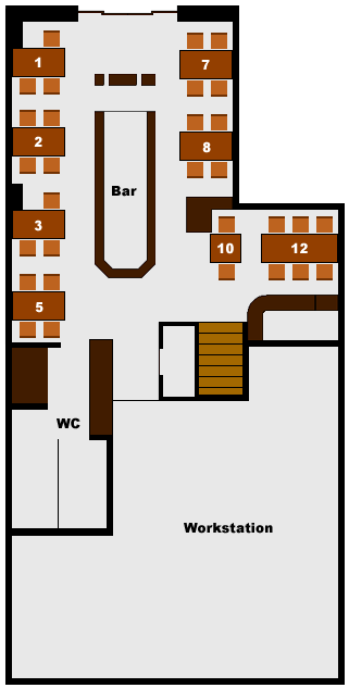 餐厅平面图-1F